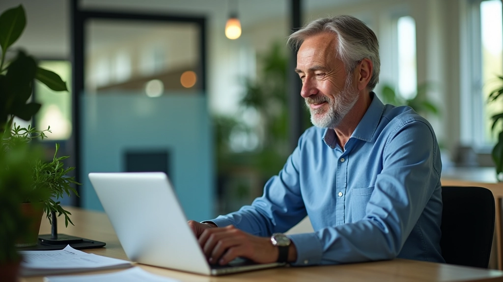 Laptop scherm toont analytics dashboard met real-time data en trends