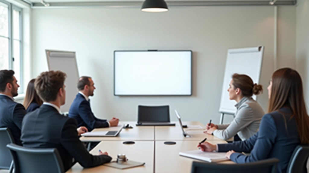 Trainingsruimte ingericht voor interactieve workshops en datagestuurde sessies